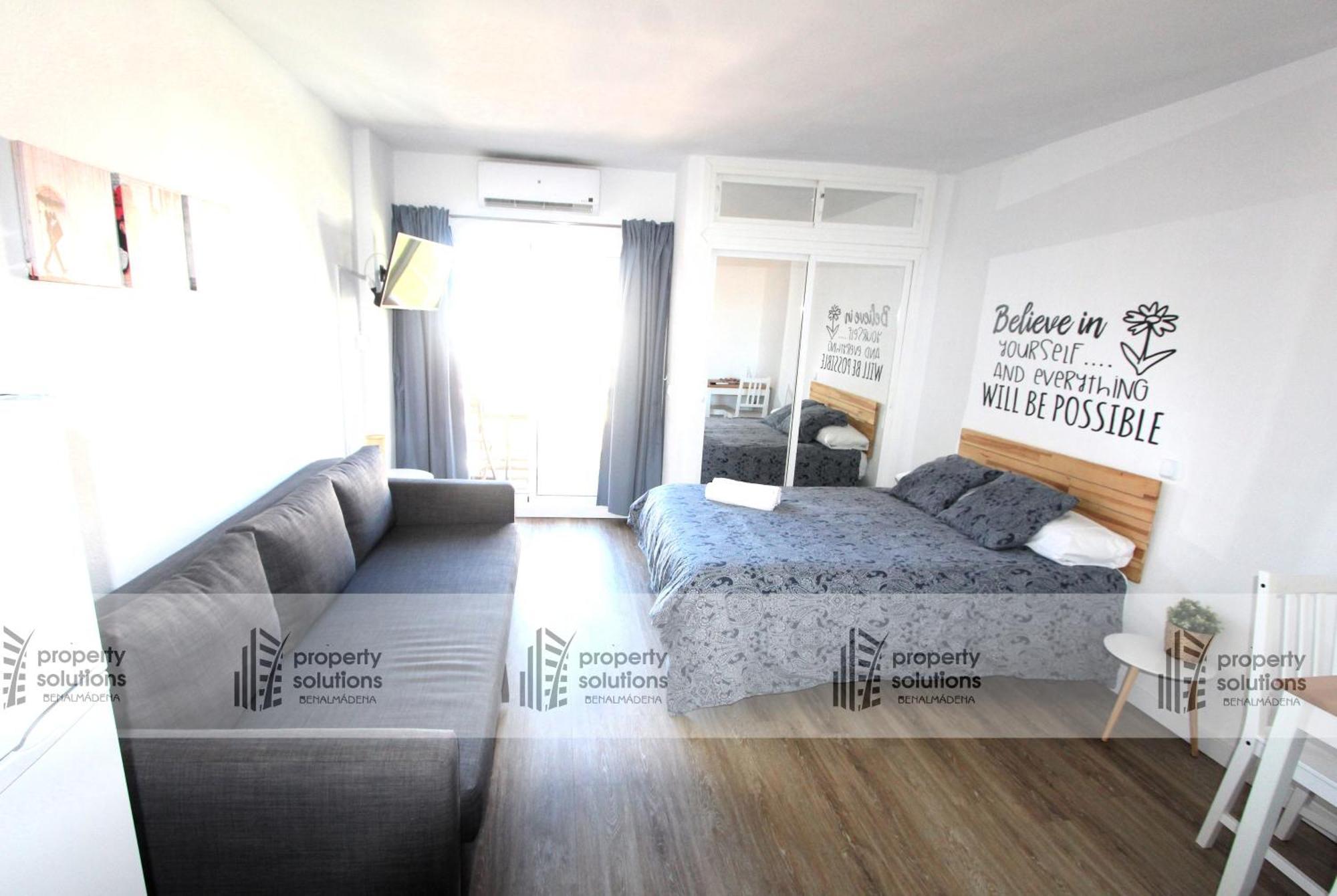 801 Estudio en Minerva Apartamentos. Vista al mar y montaña. Piscina y playa. Excelente wifi. Benalmádena Exterior foto
